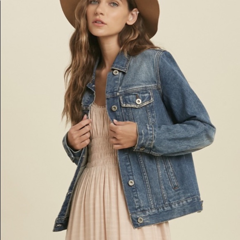Classic Long Sleeve Denim Jean Jacket